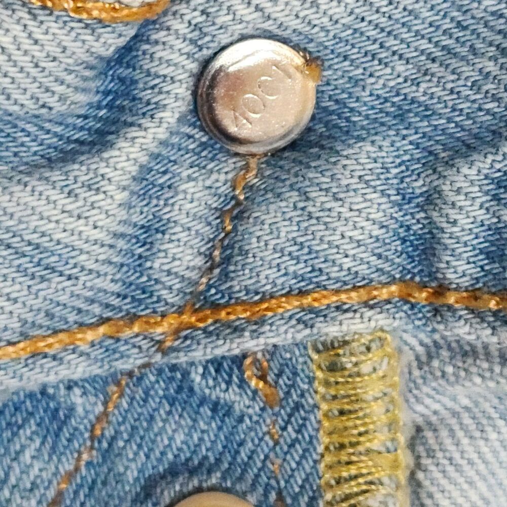 Levi's 501 XX Mens Straight Button-Fly Jeans 34/30 Blue Cotton-Blend 00501-3184 - Picture 6 of 16